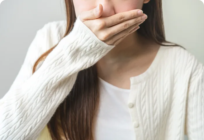 嘔吐反射があり歯科治療がつらい方のイメージ